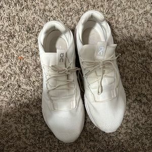 White mens On Clouds, only worn twice